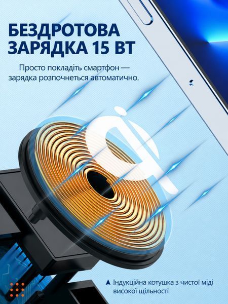 LDNIO AW004 настільна зарядна станція 5в1 з бездротовою зарядкою 15W, PD 30W та QC 3.0, головне фото