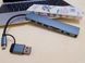 USB-хаб 8 в 1 (4&times;USB, Type-C, SD/TF, AUX, вбудована звукова карта), фото 2 ()