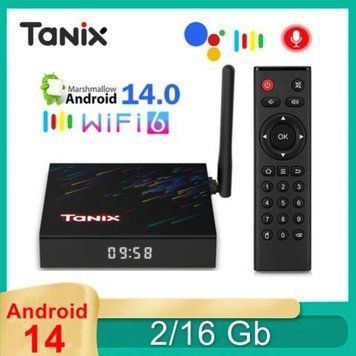 Tanix TX68 (2/16GB, Allwinner H618, Android 14, Wi-Fi 6) &mdash; Android TV смарт-приставка, головне фото