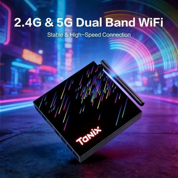 Tanix TX68 (2/16GB, Allwinner H618, Android 14, Wi-Fi 6) &mdash; Android TV смарт-приставка, головне фото