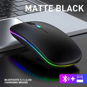 Бездротова миша RGB 2.4G + Bluetooth 5.1/5.2 (DPI 800/1200/1600), головне фото