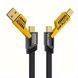 Зарядний кабель 4-в-1 PD 65W (1.5 м, USB/Type-C &rarr; Type-C/Lightning), нейлонова оплітка, фото 2 ()