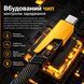 Зарядний кабель 4-в-1 PD 65W (1м, USB/Type-C &rarr; Type-C/Lightning), нейлонова оплітка, фото 5 ()