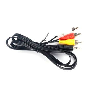 Кабель 3.5 мм 4Pin &rarr; 3x RCA (тюльпан) 1м для TV Box, головне фото