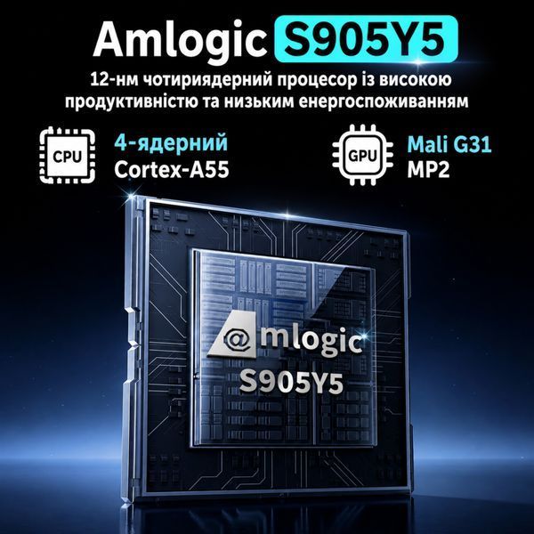 X96 NEX (4/32, S905Y5, Android 14, голосовий пульт) &mdash; Android TV смарт-приставка, головне фото