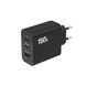 Alerion GaN зарядний пристрій 150W PD 2xUSB Type-C + USB-A з кабелем Type-C, фото 6 ()