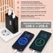 Alerion GaN зарядний пристрій 150W PD 2xUSB Type-C + USB-A з кабелем Type-C, фото 4 ()