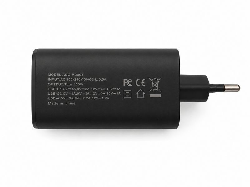 Зарядний пристрій 150W 2&times;USB Type-C PD 3.0 + USB-A QC 3.0 з кабелем Type-C, головне фото